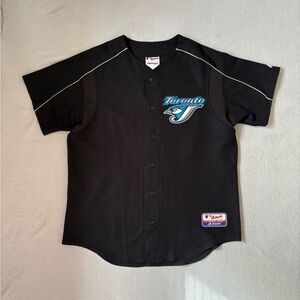 Toronto Blue Jays Jersey Majestic Authentic Black 02/03 Baseball Jersey